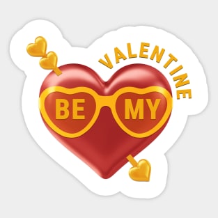 Be My Valentine Sticker